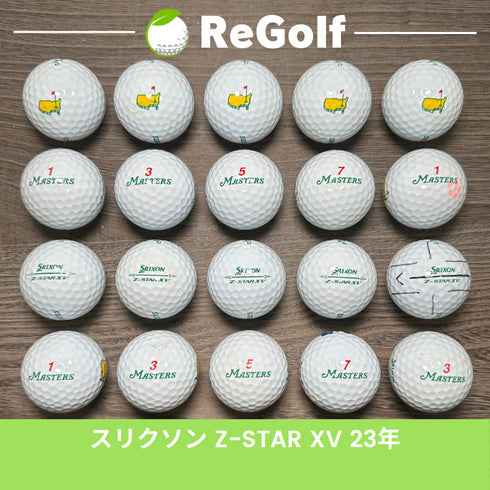 【中古】 ロストボール スリクソン Z-STAR XV ZスターXV マスターズ ホワイト 2023年モデル 20球 Cランク ゴルフボール リゴルフ